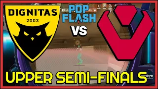 UPPER SEMI-FINALS! Dignitas vs Sentinels HIGHLIGHTS (BO3) - POP FLASH - VALORANT