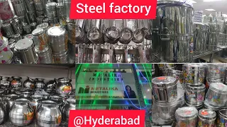 #metalikaindustries biggest steel factory @Hyderabad|best place to buy for wedding,functions,hostels