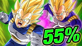 THAT'S MY BULMAAAAAAA! HOW GOOD IS THE NEW TEQ SSJ VEGETA AT 55%? (Dokkan Battle)