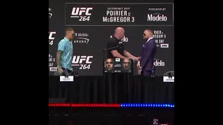 Conor Mcgregor going crazy, No more Mr nice guy kicked Dustin Poirier in the press conference.