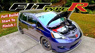 Full Build: + Cheapest K24 swap HONDA FIT making a Type R !