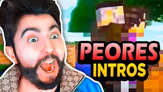 REACCIONÉ a Las PEORES INTROS De MINECRAFT...