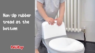 Nûby 'My Real Toilet' training toilet - Lid opens & slip-free