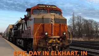 Epic Day Of Railfanning In Elkhart, IN! (Featured Railfans In The Description)