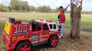 Marshall NEW Fire Engine Ride On Rescue Cali From Tree CKN