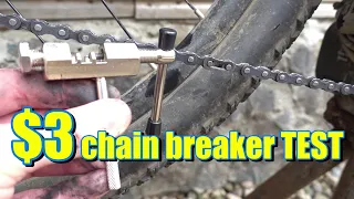 $3 Chain Breaker TEST - How to Break a bicycle chain and install a Quick Master Link in 2 Minutes