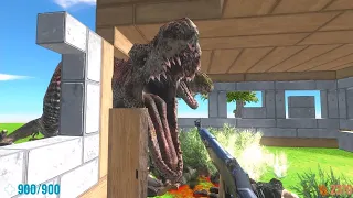 Jurassic Park Attack. FPS Perspective! Animal Revolt Battle Simulator