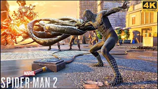 Sam Raimi Black Suit Gameplay - Marvel's Spider-Man 2 (4K 60FPS)