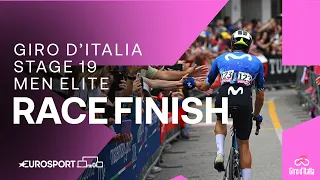 STUNNING VICTORY 😍 | Giro D'Italia Stage 19 Race Finish | Eurosport Cycling