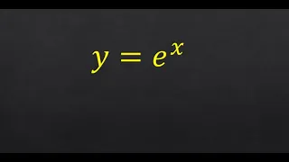 Differentiation of e^x or exp(x) from First Principle.