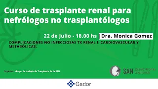 Curso trasplante renal para nefrólogos no trasplantólogos - Clase 8