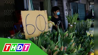 Tiểu thương chợ hoa Đầm Sen phấn khởi sau 3 ngày mở cửa | THDT