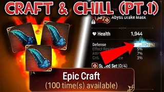 Epic Seven - What Does 100 Epic Crafts Yield?! (Part 1) - Craft & Chill #23