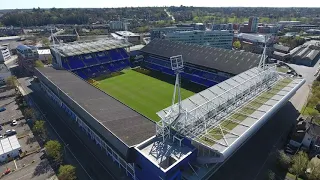 THE IPSWICH TOWN SONG. portman road football stadium. dji phantom drone