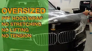 BMW 7 Series Hood PPF Wrap - Oversized Hood - No Stretching - No Pull Marks