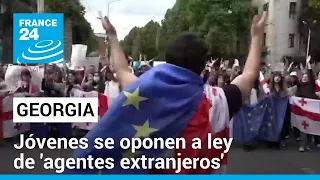 Georgia: jóvenes y estudiantes lideran las manifestaciones contra la ley de 'agentes extranjeros'