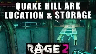 Rage 2 Quake Hill Ark location, storage containers and data pads - Walkthrough Part 21