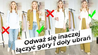 Jak łączyć doły i góry w zestawy - trzy rodzaje spodni w wielu kombinacjach.