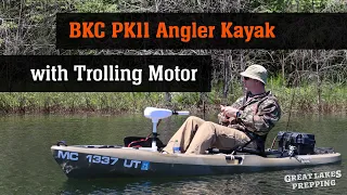 BKC PK11 Angler 10.5' Kayak w/ Trolling Motor Review (plus a few improvements/modifications)