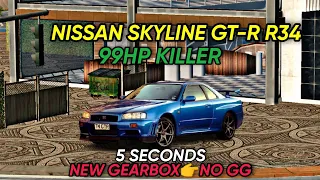 nissan gtr r34  800+kph new best gearbox car parking multiplayer new update 2023