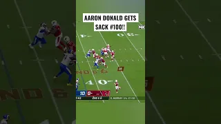 Aaron Donald gets his 100th career sack 🐐