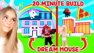 BEST FRIENDS *DREAM HOUSE* BUILD CHALLENGE In Adopt Me! (Roblox)