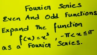 @btechmathshub7050Fourier series of odd function f(x)=x³