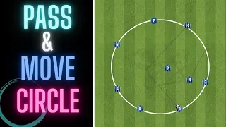 Pass & Move Circle | Warm Up Drill | Football/Soccer