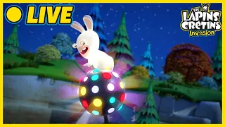 [🔴 LIVE ] Les Lapins Font la Fête 🐰 LES LAPINS CRETINS INVASION |Dessins animés pour enfants