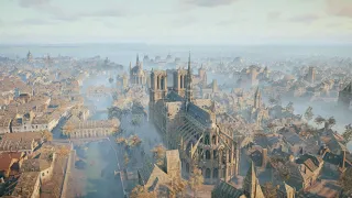 Assassin's Creed  Unity Собор Парижской Богоматери. Прыжок веры.