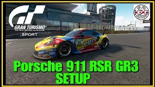 Gran Turismo Sport Setup | Porsche 911 RSR GR3 | PS4 PRO GAMEPLAY