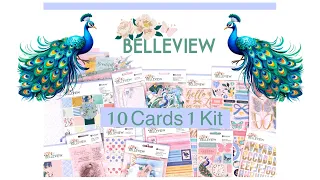 Spellbinders Belleview Card Kit 10 cards 1 Kit {Rosie’s Studio]