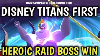 Disney Titans First Heroic Raid Win End of Raid Disney Sorcerer's Arena