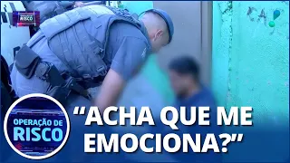 Ator? Traficante valentão cai no choro e tenta comover o policial