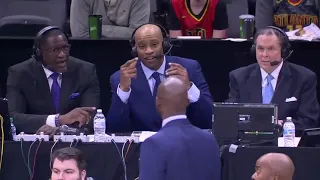 Vince Carter told to sub into the Hawks game while commentating