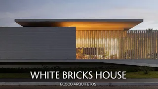 Second Skin Created from White Bricks in this House in Brasília