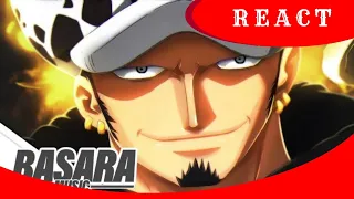 Antiga geração + Corazon (One Piece) reagindo Cirurgião da Morte | Law (One Piece) | Basara