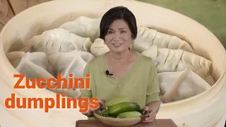 How to make simple and delicious dumplings with zucchinis (hobak mandu, 호박만두).
