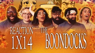 the discussion gets heated!! - The Boondocks 1x14, The Block is Hot - Group Reaction