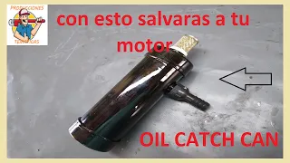 ##COMO HACER RECUPERADOR DE ACEITE___ OIL CATH CAN##