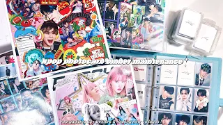 kpop photocard binder maintenance ✮ reorganizing my 20+ binder & making new collage covers !