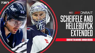 What led to Scheifele and Hellebuyck signing long term in Winnipeg?