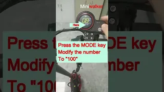 Adjust speed/power percentage of MiniWalker, Dragon Hunter X10 electric scooter. Remove speed limit
