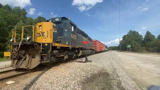 🎟️ POV CSX SD40-3 powers local L649 in Wilmington, NC