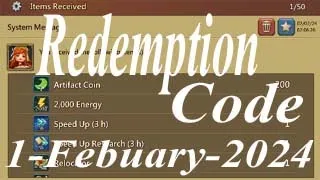 Lords Mobile:--  New lords Mobile Redemption Code 1-February-2024