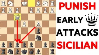 How to PUNISH Early Queen Attacks in the Sicilian Defense