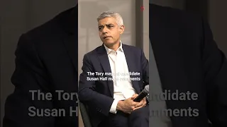 Sadiq Khan responds to Susan Hall’s comment that suggested Jewish Londoners are ‘frightened’ of him