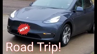 Tesla Model Y Road Trip.