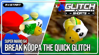 If Koopa the Quick Goes Backwards, He Breaks! - Glitch Shorts (Super Mario 64)