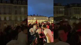 AC Milan Fans Celebrations In Turin | PIOLI is on fire | Serie A Champions